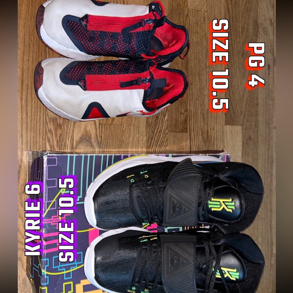 Kyrie 6 PG 4 Size 10.5 Basketball Sneakers 2 FOR 1 DEAL